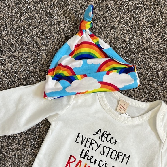 NWOT after every storm there’s a rainbow of hope, here I am 3 piece Set - Picture 3 of 4